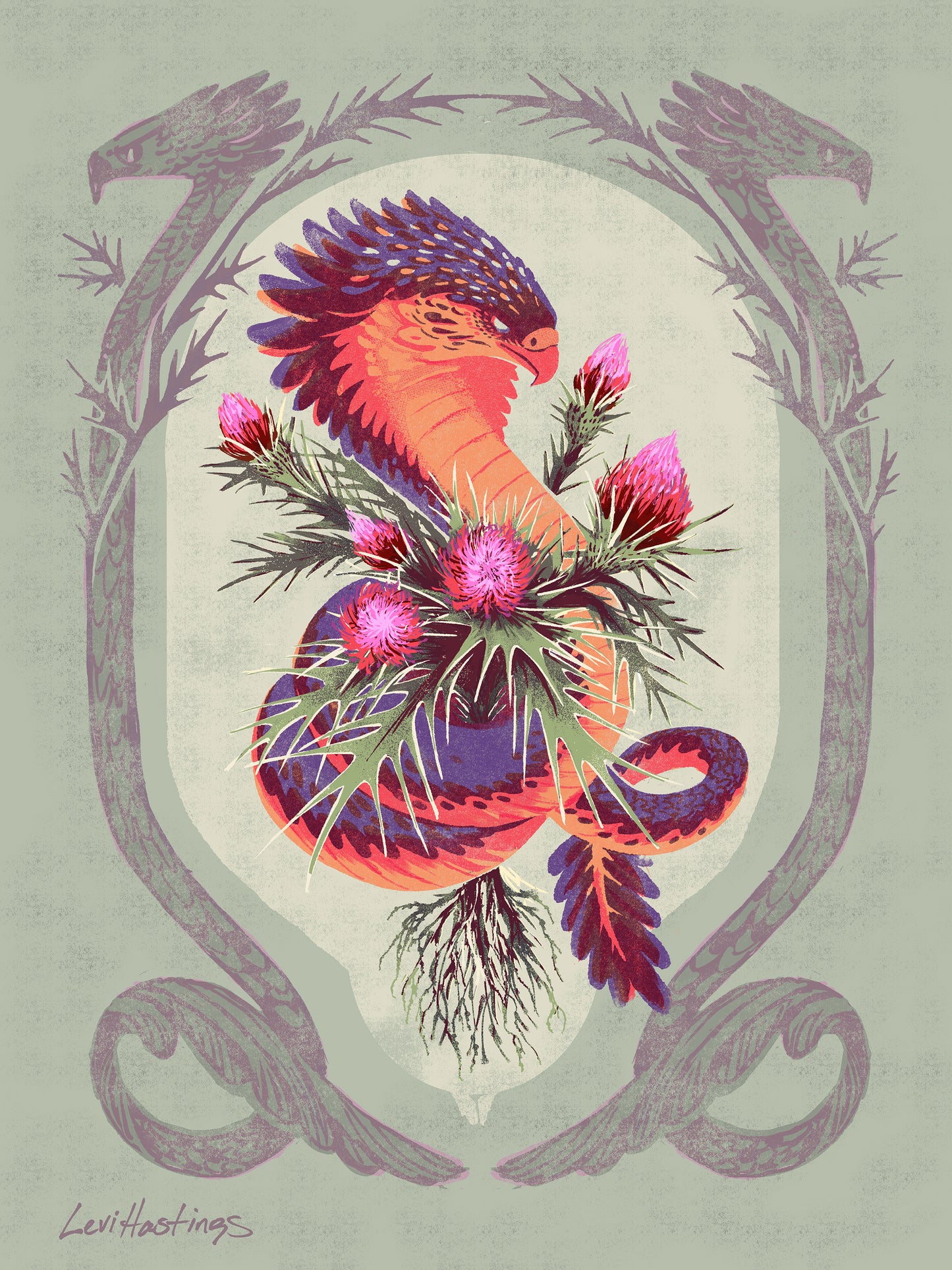 Cobra Thistle - Limited Edition Fine Art Print