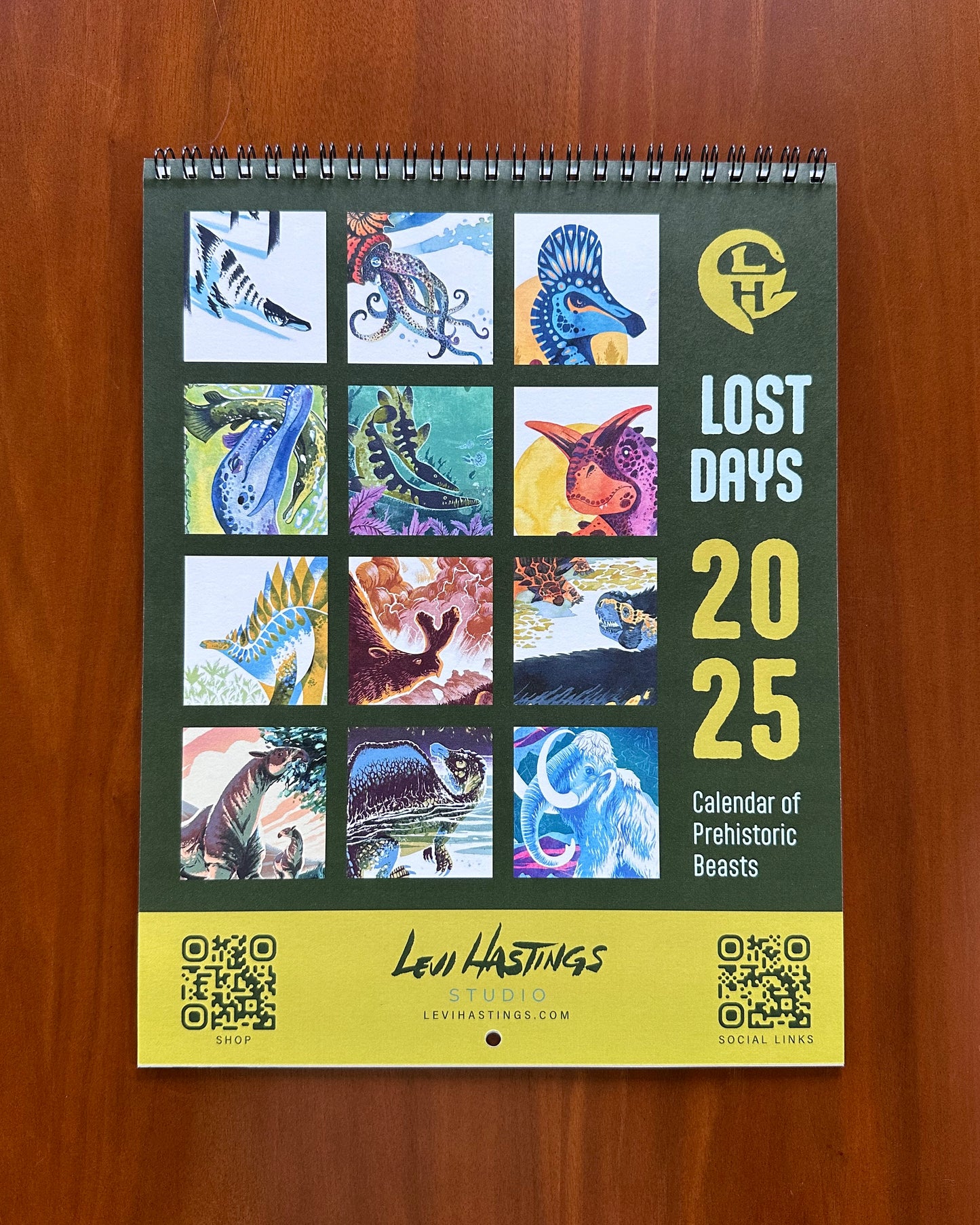 Lost Days - 2025 Paleo Art Calendar