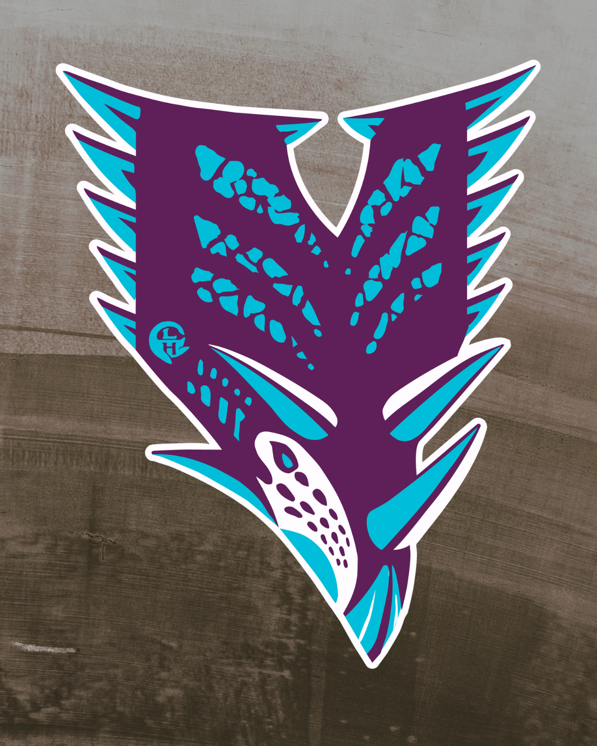 Chasmosaurus Dinosaur Sticker