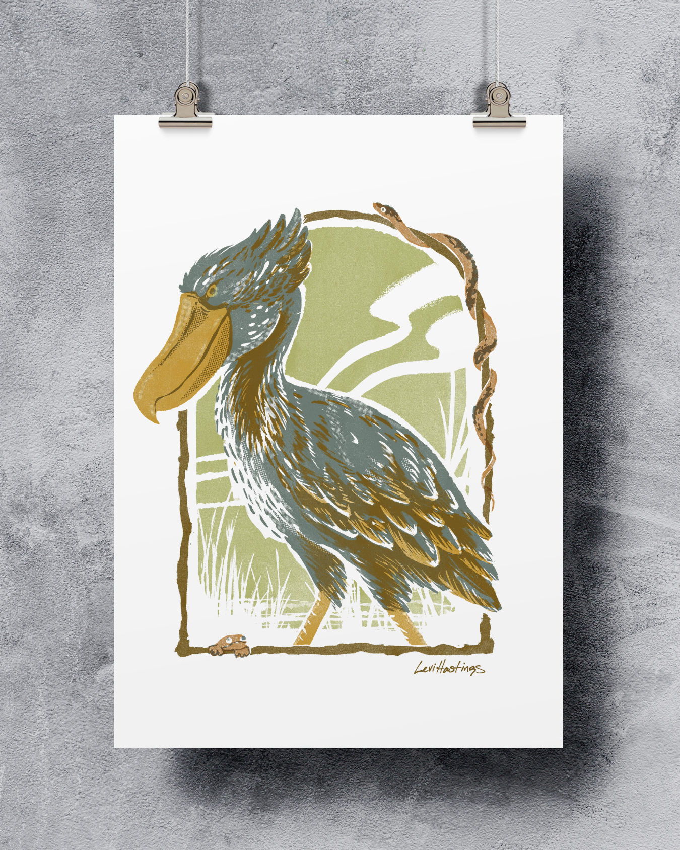 Shoebill Stork - Fine Art Print