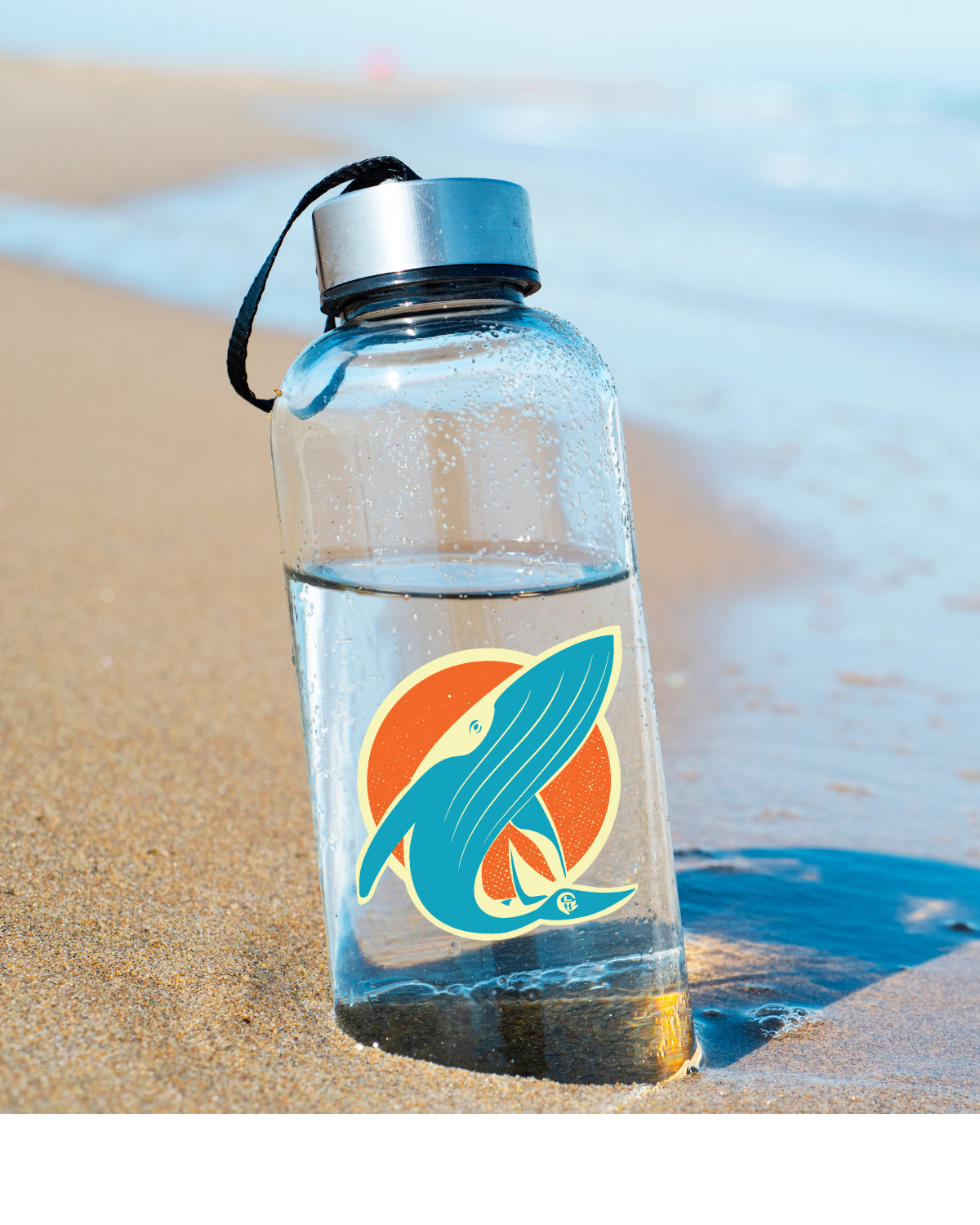 Sun Whale Sticker