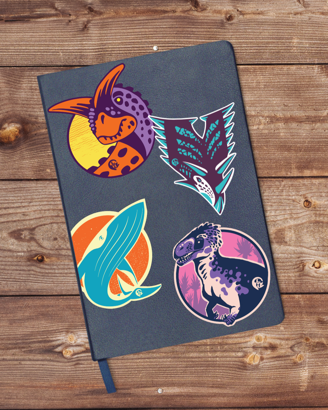 Sun Whale Sticker