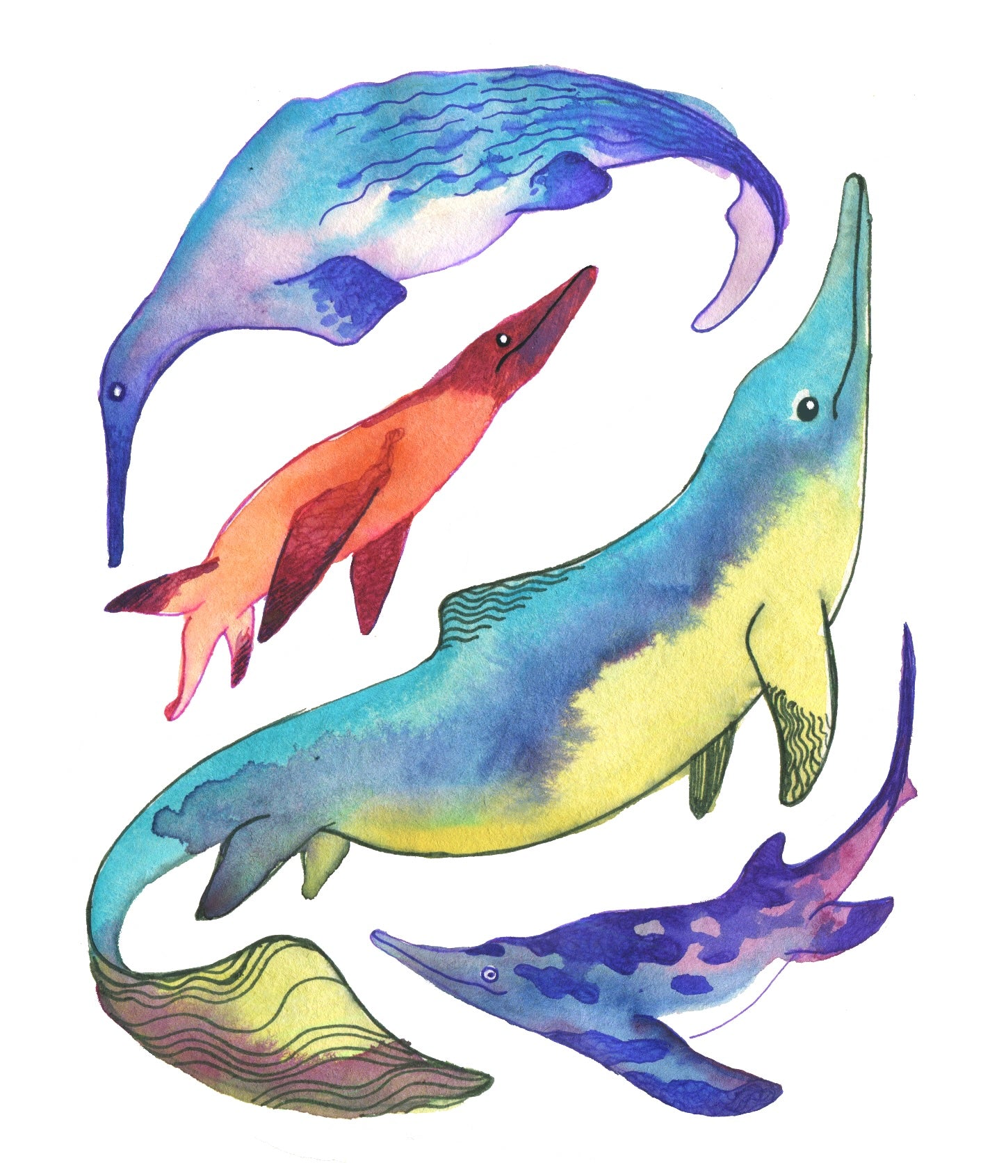 Sea Dragons - Mini Print