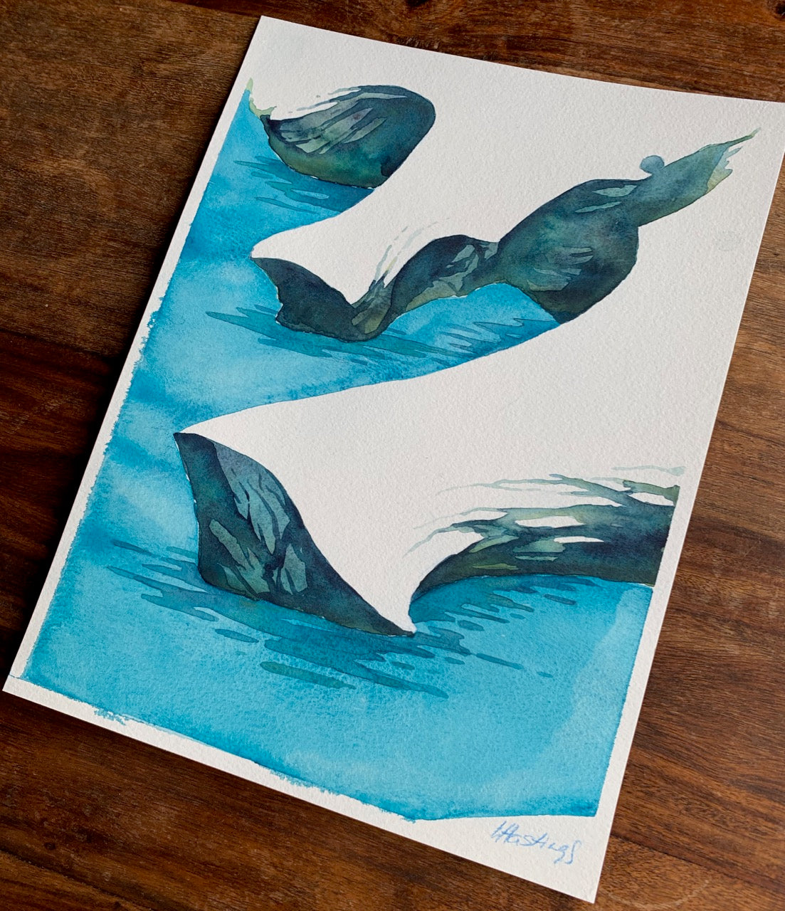 Milos Study #4 - Original Watercolor Painting