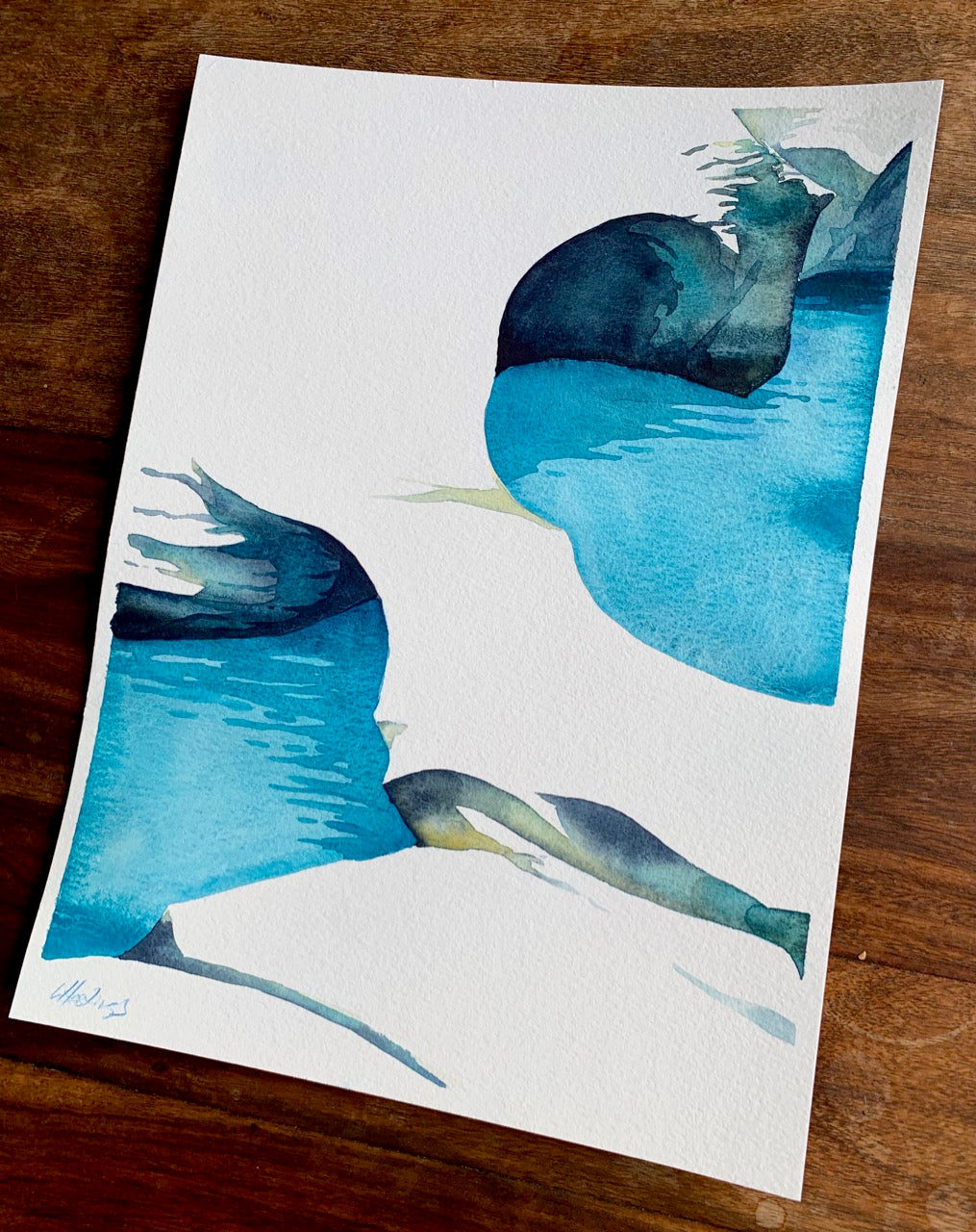 Milos Study #2 - Original Watercolor Painting