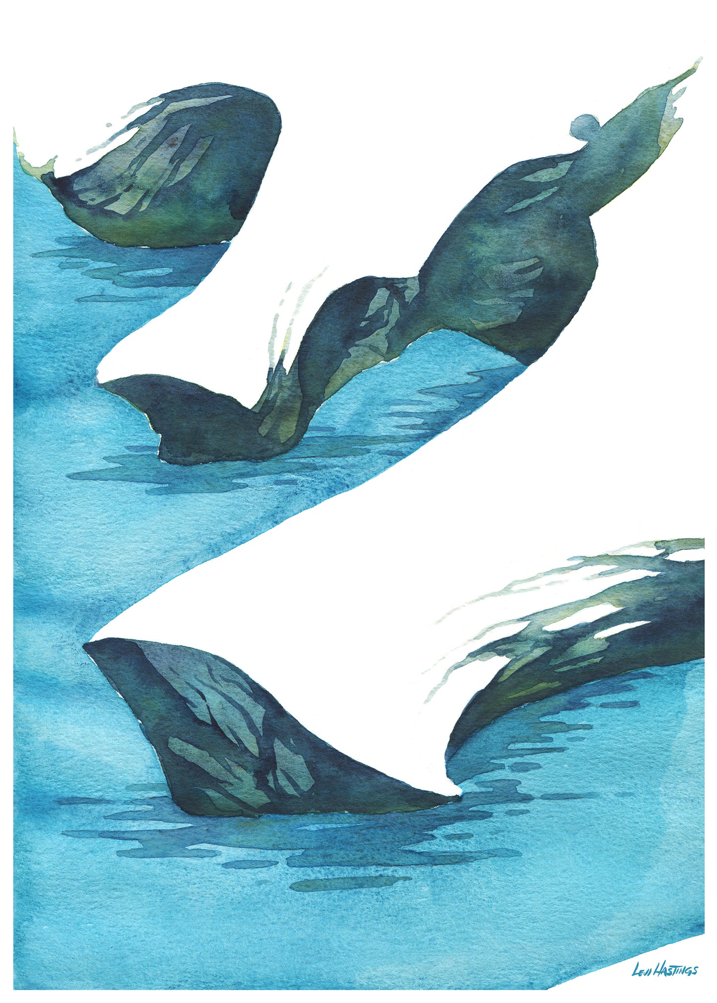 Milos Study #4 - Original Watercolor Painting