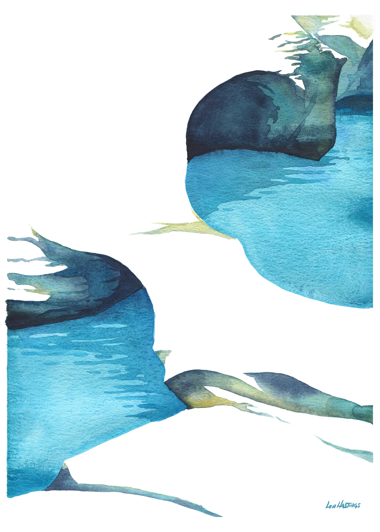 Milos Study #2 - Original Watercolor Painting