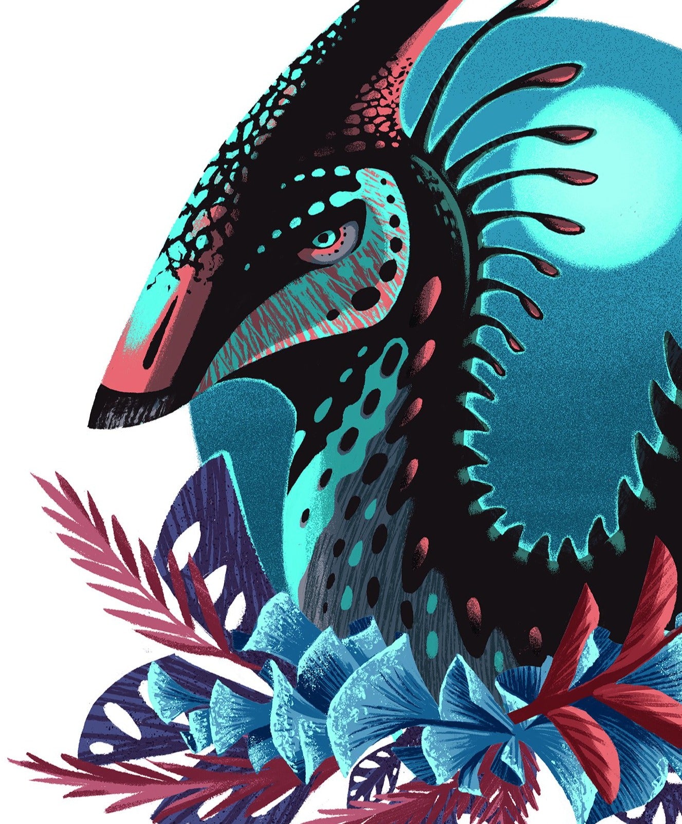 Parasaurolophus - Fine Art Print