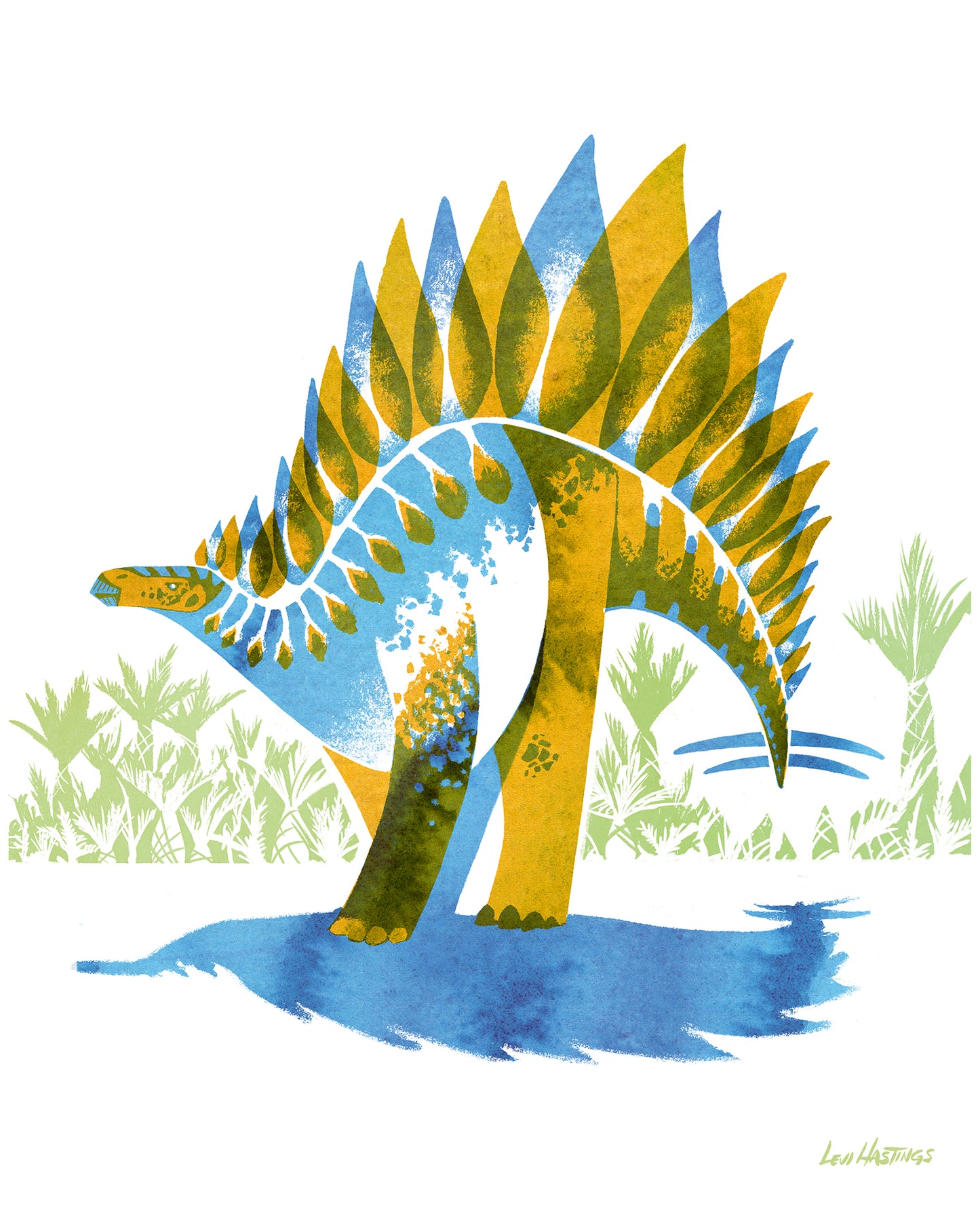 Stegosaurus - Fine Art Print