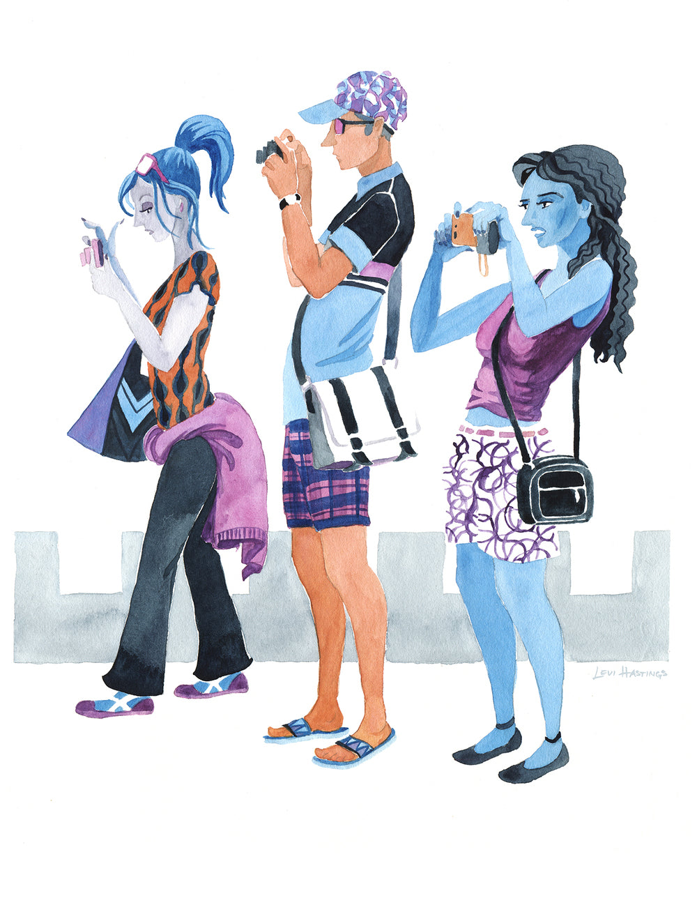 Guided Tour - Original Watercolor Painting