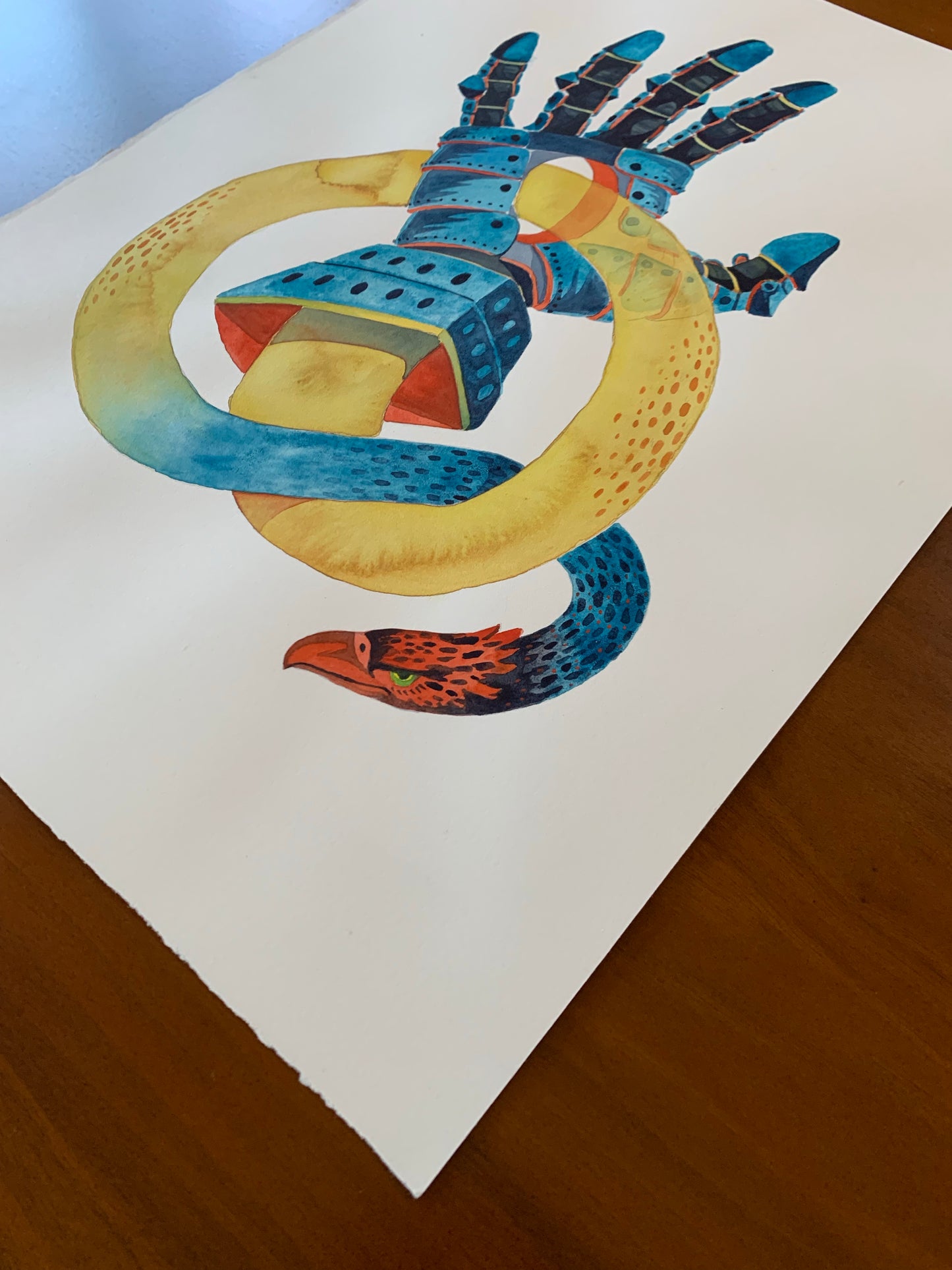 Gauntlet - Original Watercolor Painting