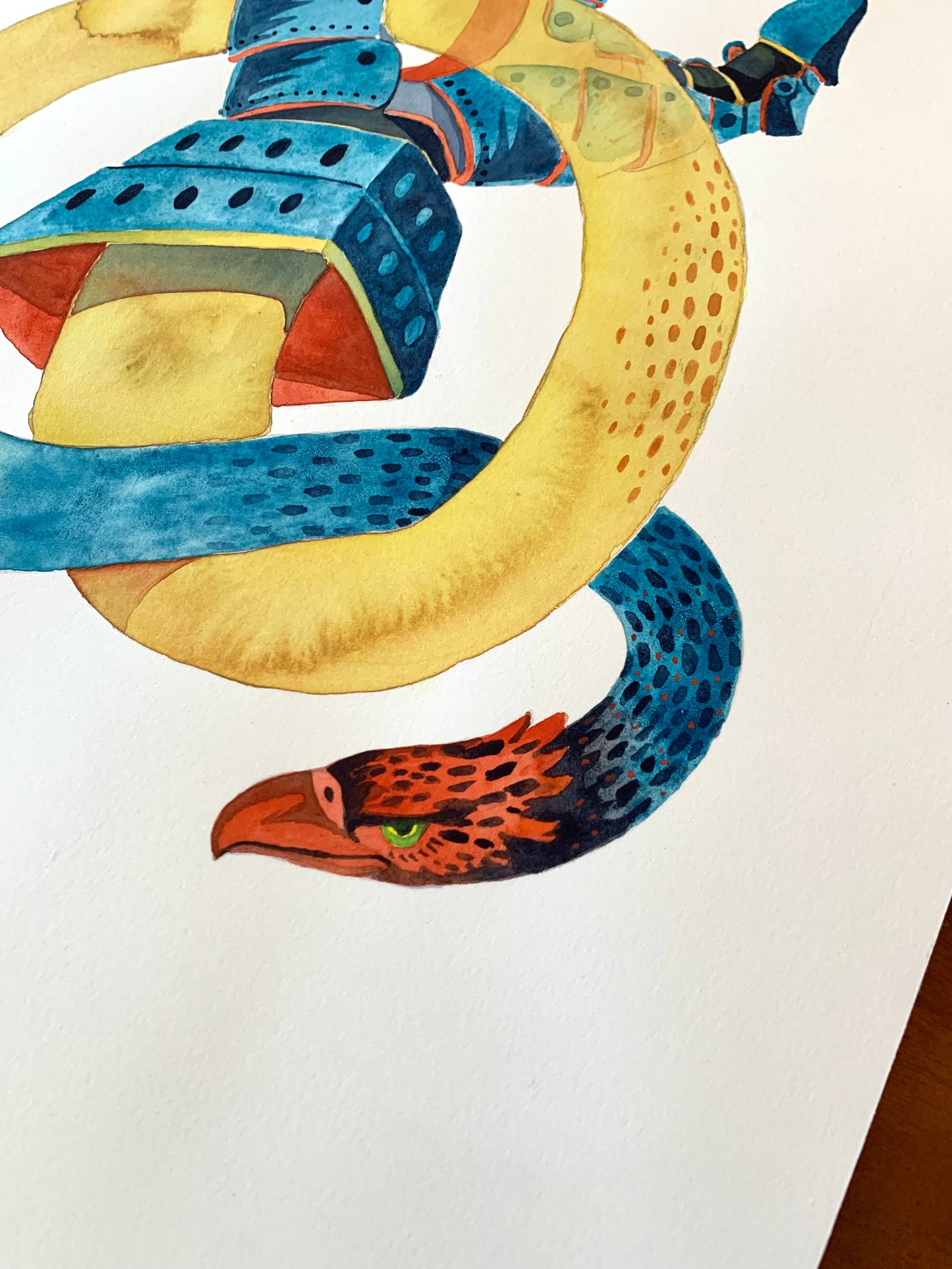 Gauntlet - Original Watercolor Painting