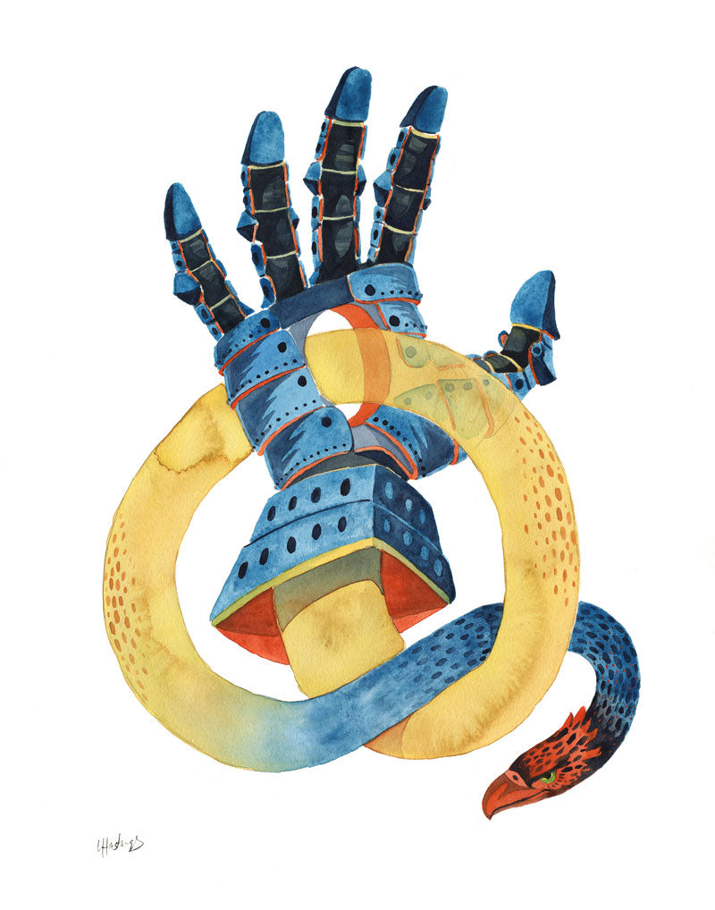 Gauntlet - Original Watercolor Painting