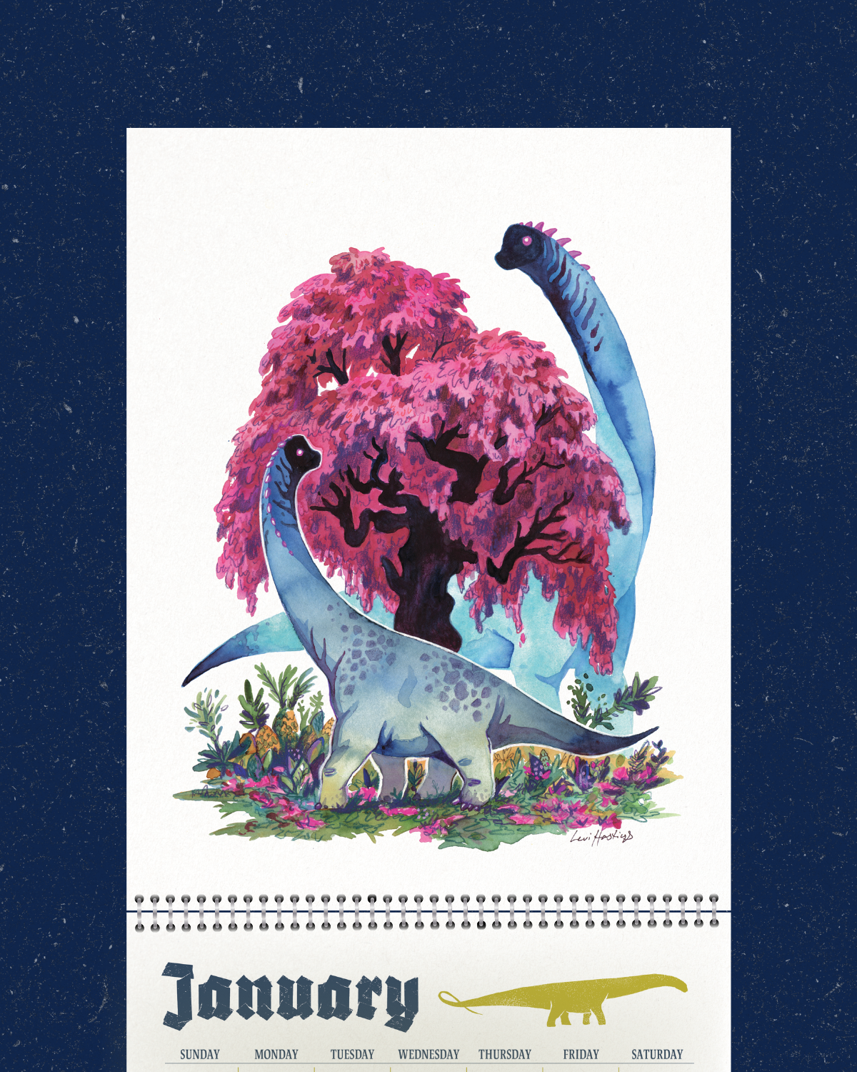 2026 Paleo Art Calendar - Monarchs of the Mesozoic - PREORDER