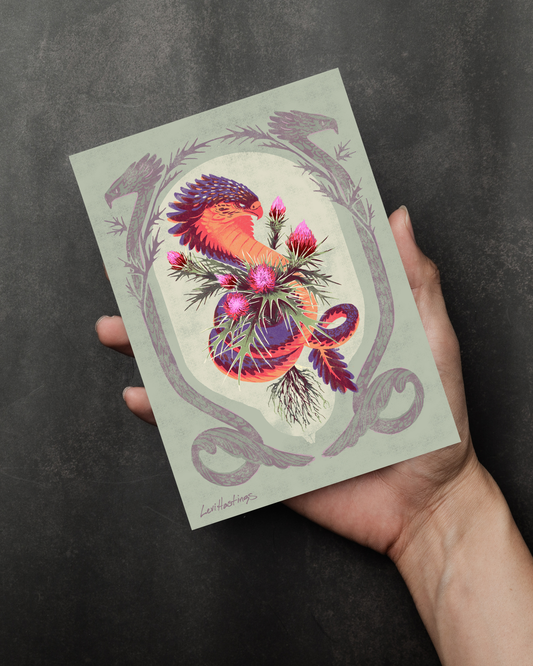 Cobra Thistle - Mini Print