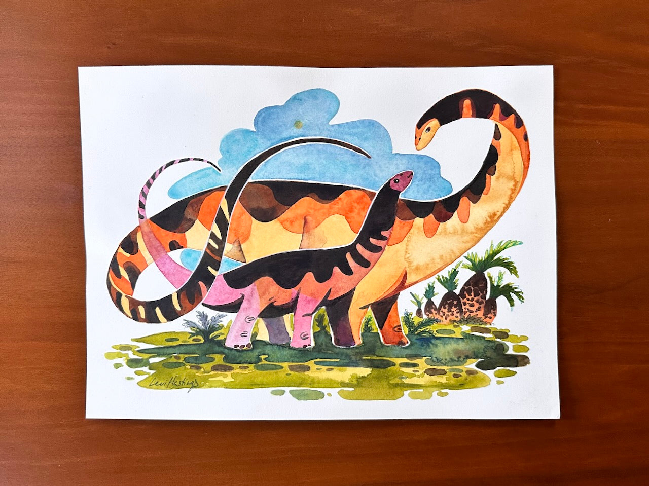 Titanosaur Trails - Fine Art Print