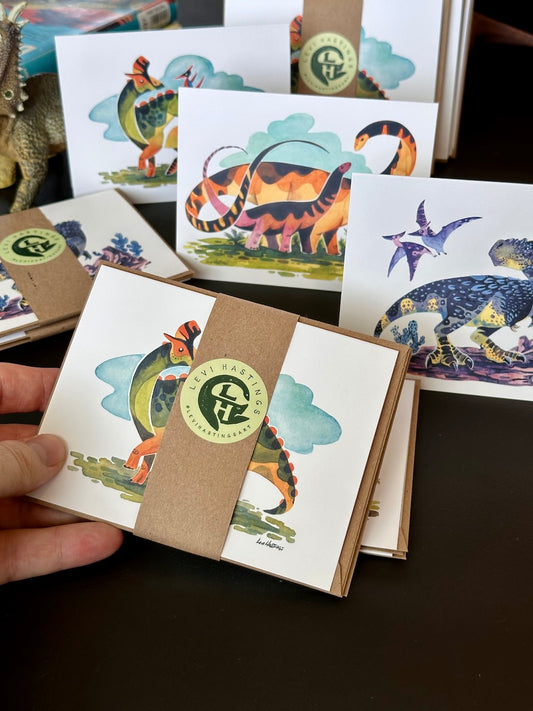 Dinosaur Greeting Card Set