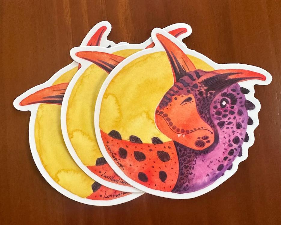 Carnotaurus Stickers