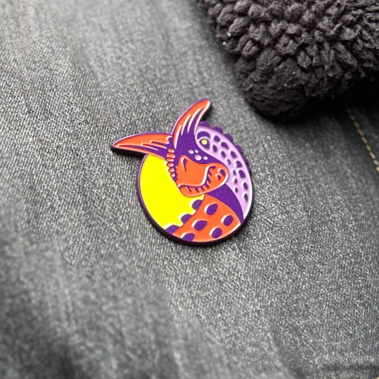Carnotaurus Enamel Pin