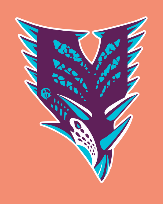 Chasmosaurus Dinosaur Sticker