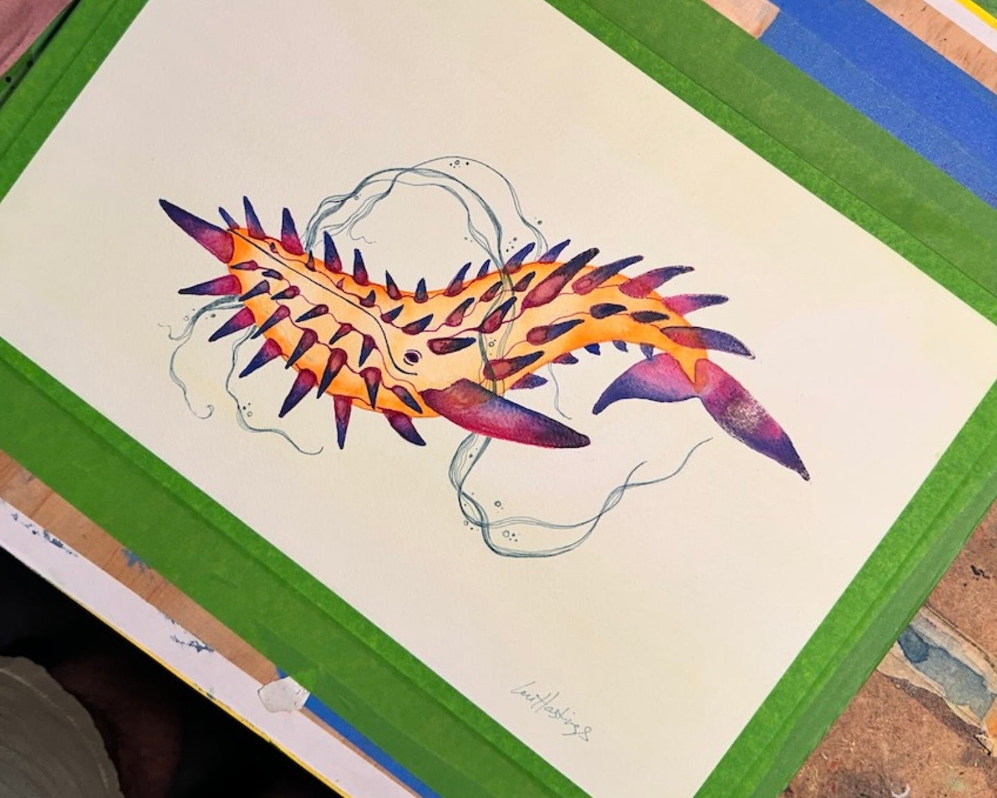 Whale of Wrath - Original Painting