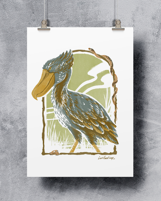 Shoebill Stork -  Fine Art Print