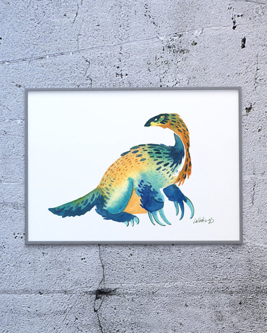Therazinosaurus - Mini Print