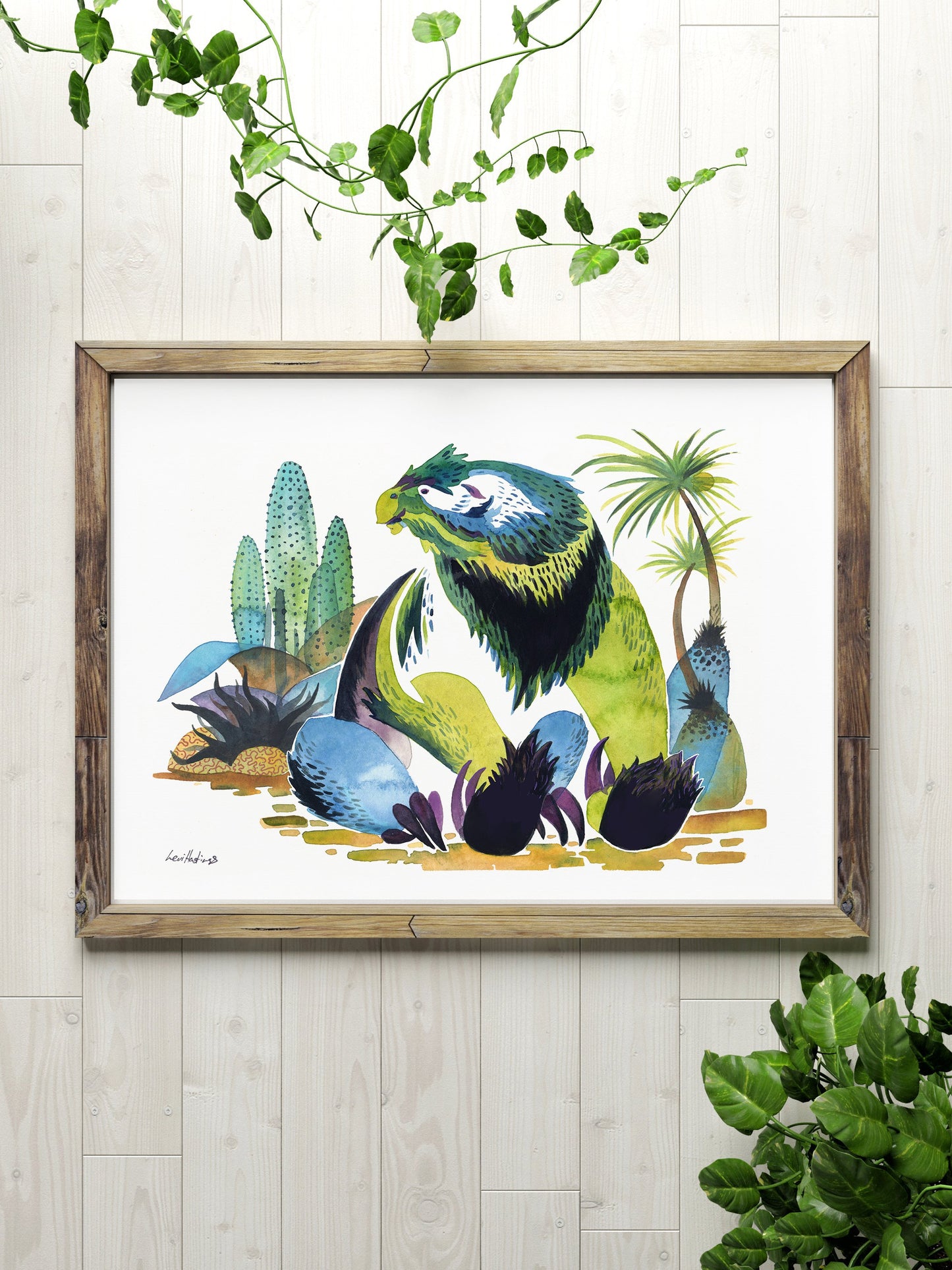 Megatherium (Giant Ground Sloth) - Fine Art Print