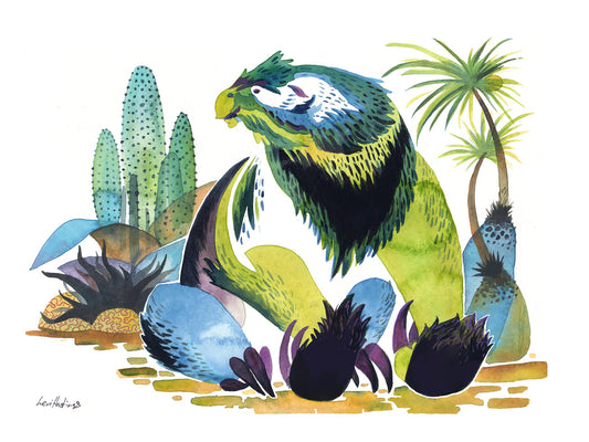Megatherium - Giant Ground Sloth Fine Art Print